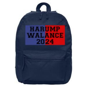 Harump Walance 2024 Harris Trump Walz Vance Funny 2024 16 in Basic Backpack