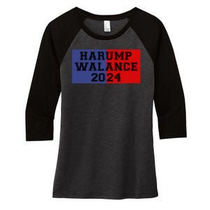 Harump Walance 2024 Harris Trump Walz Vance Funny 2024 Women's Tri-Blend 3/4-Sleeve Raglan Shirt