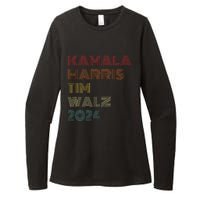 Harris Walz 2024 Kamala Harris Tim Walz Waltz Vintage Style Gift Womens CVC Long Sleeve Shirt