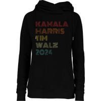 Harris Walz 2024 Kamala Harris Tim Walz Waltz Vintage Style Gift Womens Funnel Neck Pullover Hood