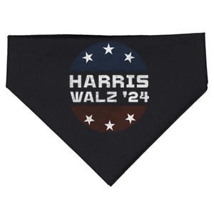 Harris Walz 2024 Campaign For President Patriotic Kamala USA-Made Doggie Bandana