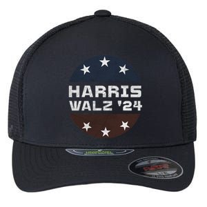 Harris Walz 2024 Campaign For President Patriotic Kamala Flexfit Unipanel Trucker Cap