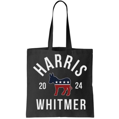 Harris Whitmer 2024 Vote Kamala Harris Gretchen Whitmer 24 Tote Bag