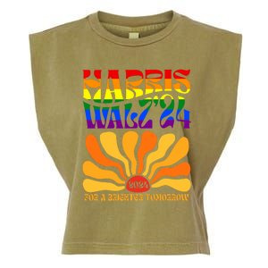 Harris Waltz 2024 For A Brighter Tomorrow Boho Aesthetic Garment-Dyed Women's Muscle Tee