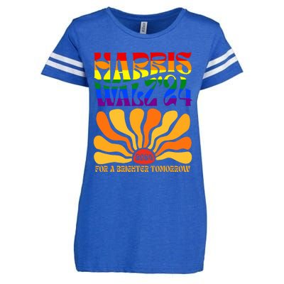 Harris Waltz 2024 For A Brighter Tomorrow Boho Aesthetic Enza Ladies Jersey Football T-Shirt