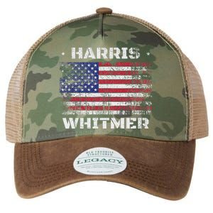 Harris Whitmer 2024 Distressed Us Flag Election President Legacy Tie Dye Trucker Hat