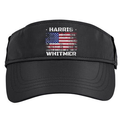 Harris Whitmer 2024 Distressed Us Flag Election President Adult Drive Performance Visor