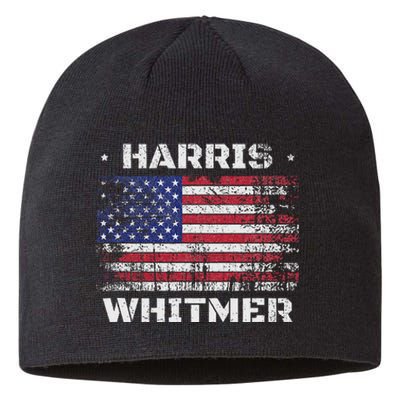 Harris Whitmer 2024 Distressed Us Flag Election President Sustainable Beanie