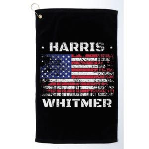 Harris Whitmer 2024 Distressed Us Flag Election President Platinum Collection Golf Towel