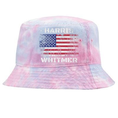 Harris Whitmer 2024 Distressed Us Flag Election President Tie-Dyed Bucket Hat