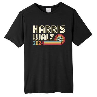 Harris Walz 2024 Retro Peace Design Tall Fusion ChromaSoft Performance T-Shirt