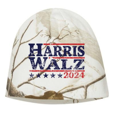 Harris Waltz 2024 Election Kamala Harris Tim Waltz 2024 Kati - Camo Knit Beanie