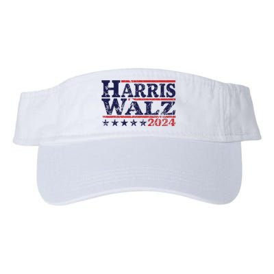 Harris Waltz 2024 Election Kamala Harris Tim Waltz 2024 Valucap Bio-Washed Visor