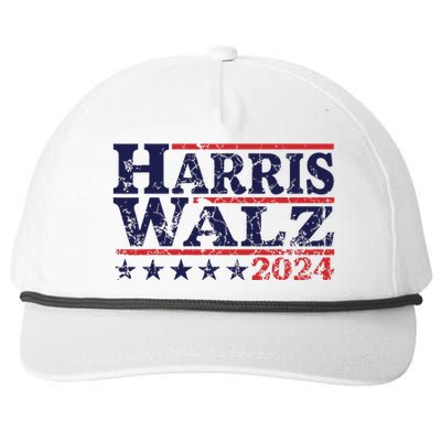 Harris Waltz 2024 Election Kamala Harris Tim Waltz 2024 Snapback Five-Panel Rope Hat