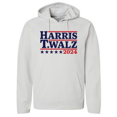 Harris Waltz 2024 Election Kamala Harris Tim Waltz 2024 Performance Fleece Hoodie