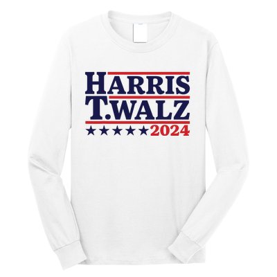 Harris Waltz 2024 Election Kamala Harris Tim Waltz 2024 Long Sleeve Shirt