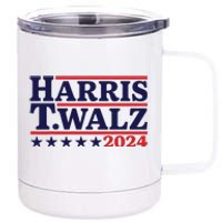 Harris Waltz 2024 Election Kamala Harris Tim Waltz 2024 12 oz Stainless Steel Tumbler Cup