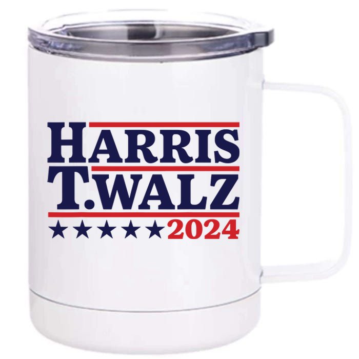 Harris Waltz 2024 Election Kamala Harris Tim Waltz 2024 12 oz Stainless Steel Tumbler Cup