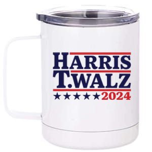 Harris Waltz 2024 Election Kamala Harris Tim Waltz 2024 12 oz Stainless Steel Tumbler Cup