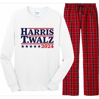 Harris Waltz 2024 Election Kamala Harris Tim Waltz 2024 Long Sleeve Pajama Set