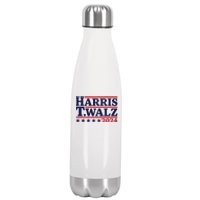 Harris Waltz 2024 Election Kamala Harris Tim Waltz 2024 Stainless Steel Insulated Water Bottle