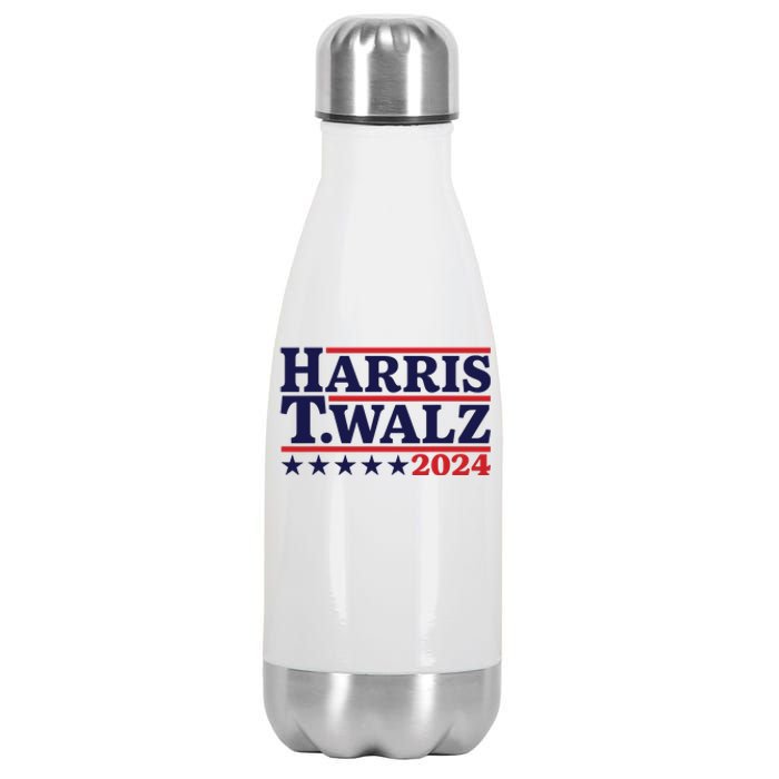 Harris Waltz 2024 Election Kamala Harris Tim Waltz 2024 Stainless Steel Insulated Water Bottle