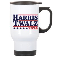 Harris Waltz 2024 Election Kamala Harris Tim Waltz 2024 Stainless Steel Travel Mug