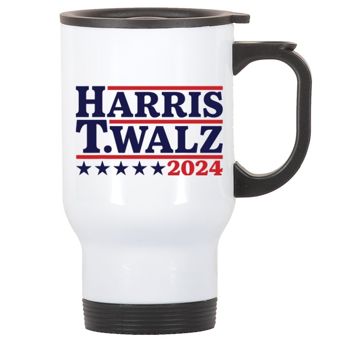 Harris Waltz 2024 Election Kamala Harris Tim Waltz 2024 Stainless Steel Travel Mug