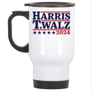 Harris Waltz 2024 Election Kamala Harris Tim Waltz 2024 Stainless Steel Travel Mug