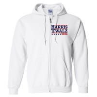 Harris Waltz 2024 Election Kamala Harris Tim Waltz 2024 Full Zip Hoodie