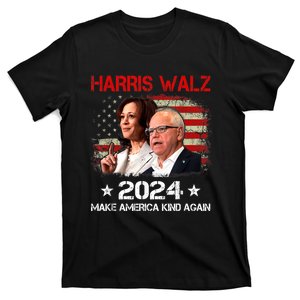 Harris Walz 2024 Make America Kind Again Harris Waltz Quote T-Shirt