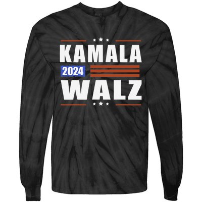 Harris Waltz 2024  Kamala Harris Tim Waltz 2024 Tie-Dye Long Sleeve Shirt