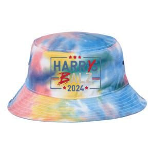 Harris Walz 24 Harry Balz 2024 Meme Democratics Vote Tie Dye Newport Bucket Hat