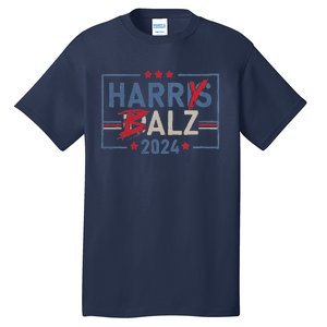 Harris Walz 24 Harry Balz 2024 Meme Democratics Vote Tall T-Shirt