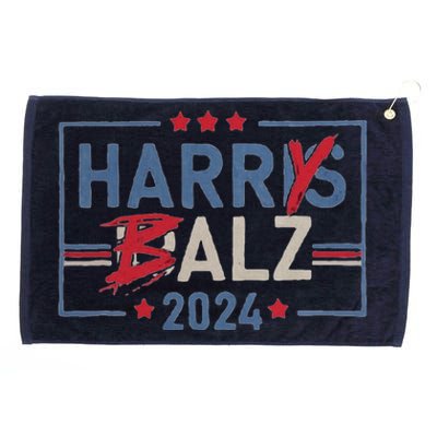 Harris Walz 24 Harry Balz 2024 Meme Democratics Vote Grommeted Golf Towel