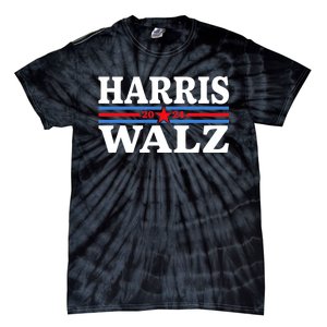 Harris Walz 2024 For President Patriotic Kamala Waltz Tie-Dye T-Shirt