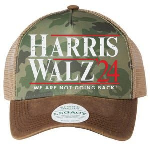 Harris Walz 2024 We Are Not Going Back Legacy Tie Dye Trucker Hat