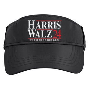 Harris Walz 2024 We Are Not Going Back Adult Drive Performance Visor