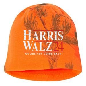 Harris Walz 2024 We Are Not Going Back Kati - Camo Knit Beanie