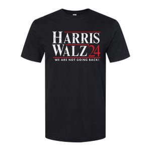 Harris Walz 2024 We Are Not Going Back Softstyle CVC T-Shirt