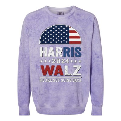 Harris Waltz 2024 Election Kamala Haris Tim Waltz 2024 Colorblast Crewneck Sweatshirt