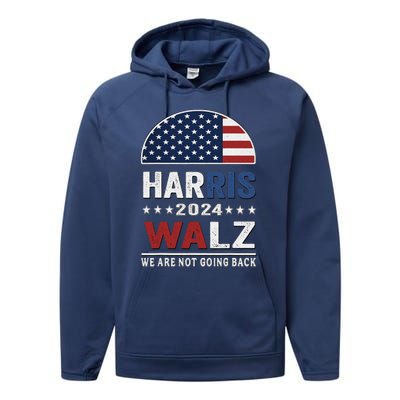 Harris Waltz 2024 Election Kamala Haris Tim Waltz 2024 Performance Fleece Hoodie