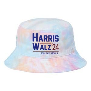 Harris Walz 2024 President American Flag Kamala Harris Waltz Tie Dye Newport Bucket Hat