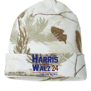 Harris Walz 2024 President American Flag Kamala Harris Waltz Kati Licensed 12" Camo Beanie