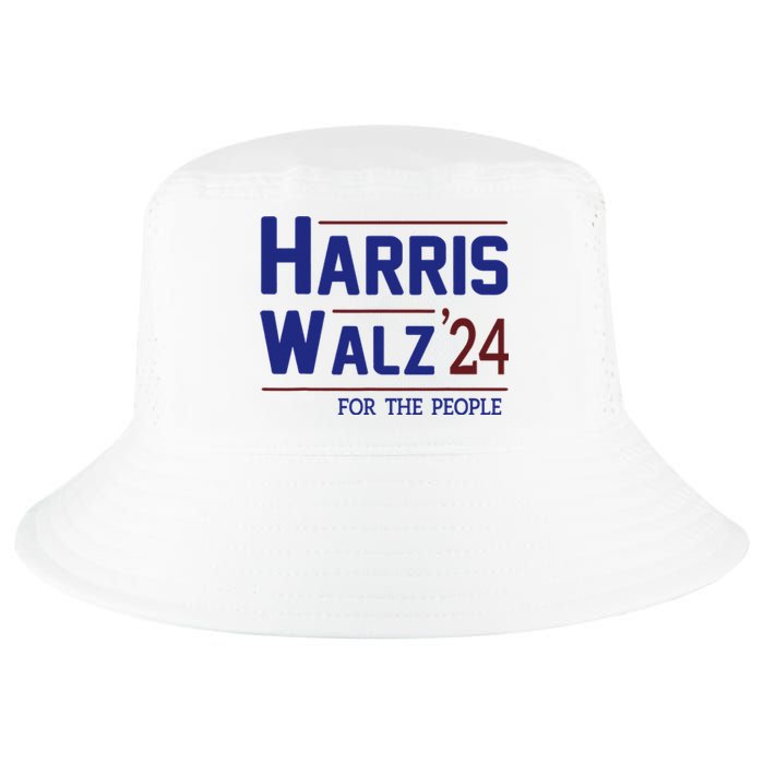 Harris Walz 2024 President American Flag Kamala Harris Waltz Cool Comfort Performance Bucket Hat