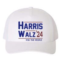 Harris Walz 2024 President American Flag Kamala Harris Waltz Yupoong Adult 5-Panel Trucker Hat