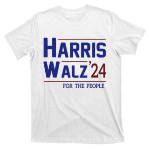 Harris Walz 2024 President American Flag Kamala Harris Waltz T-Shirt