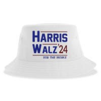 Harris Walz 2024 President American Flag Kamala Harris Waltz Sustainable Bucket Hat