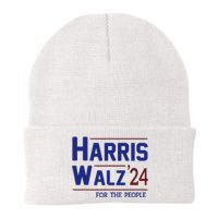 Harris Walz 2024 President American Flag Kamala Harris Waltz Knit Cap Winter Beanie