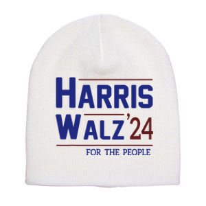 Harris Walz 2024 President American Flag Kamala Harris Waltz Short Acrylic Beanie